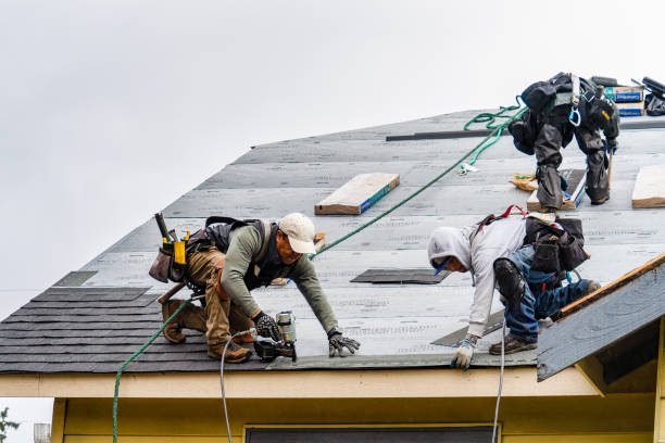Professional Roofing technician working in Little York, NJ
